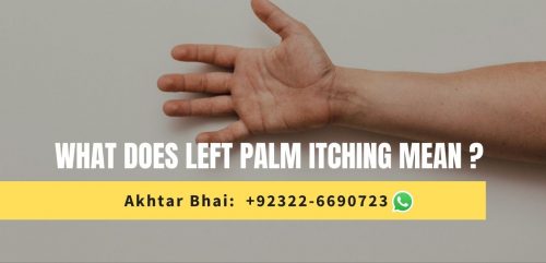 what does left palm itching mean?